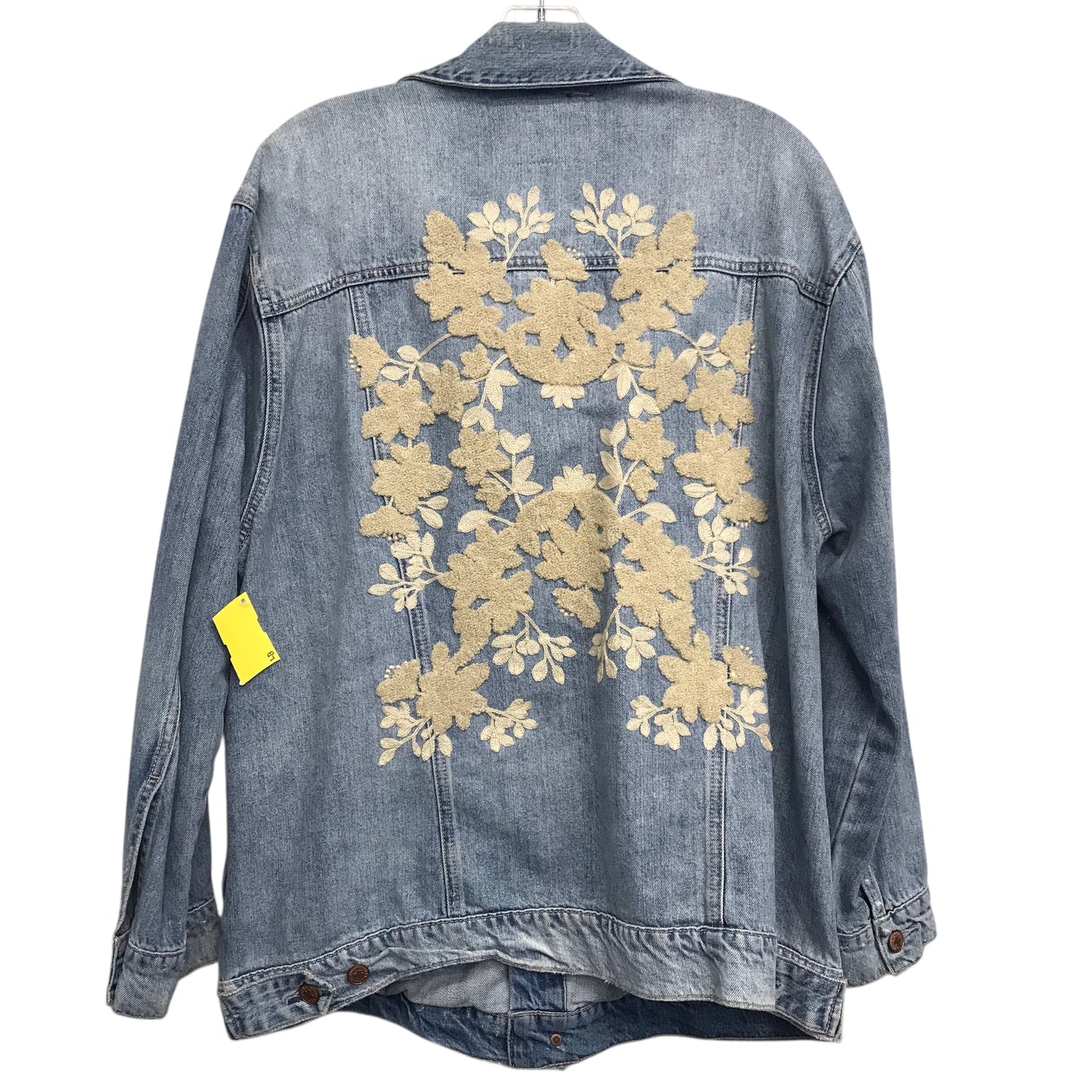 Jacket Denim By Lucky Brand In Blue Denim, Size:L