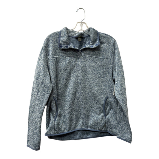 Athletic Sweatshirt Collar By Eddie Bauer In Blue, Size:L