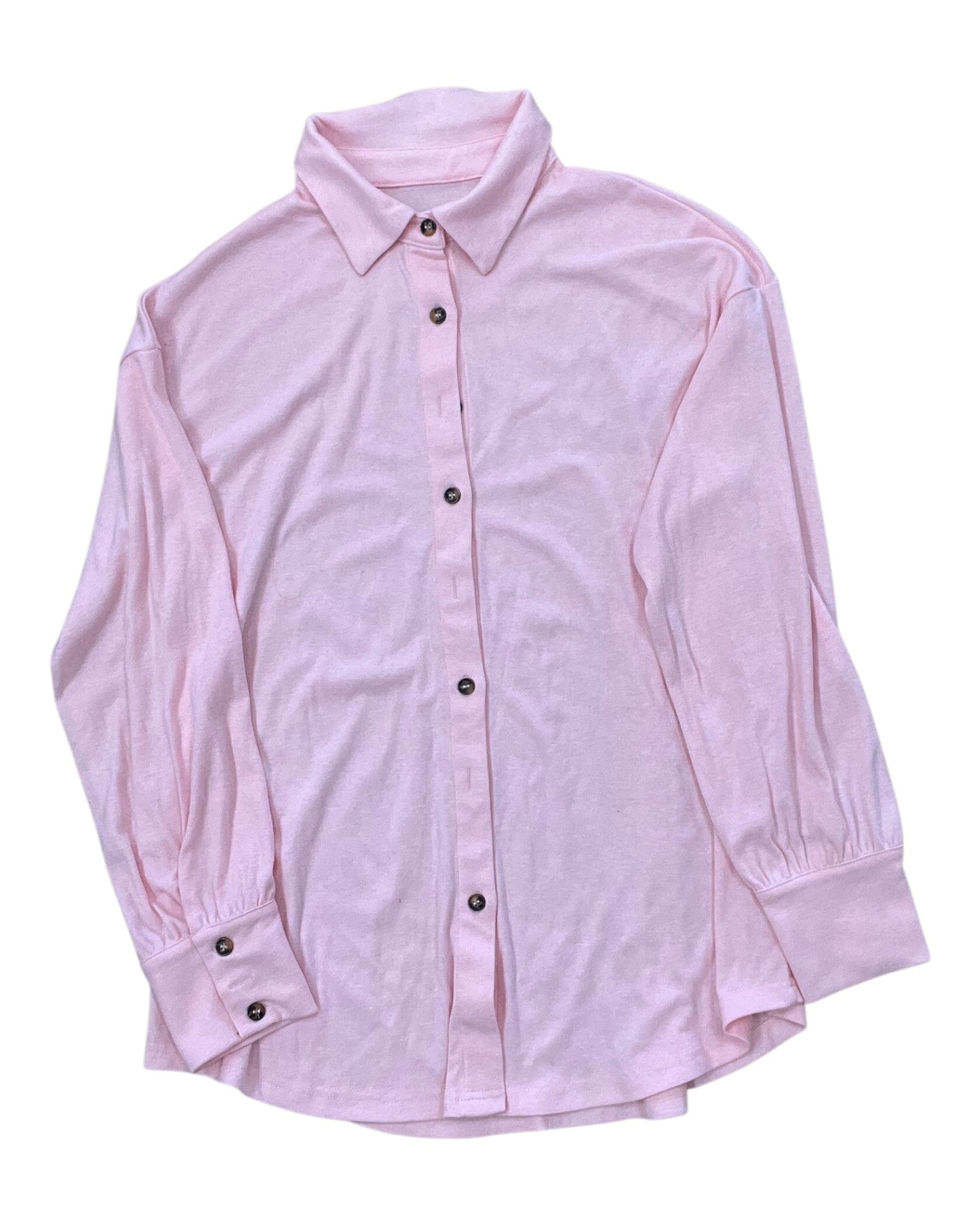 Blouse Ls By Clothes Mentor In Pink, Size:S