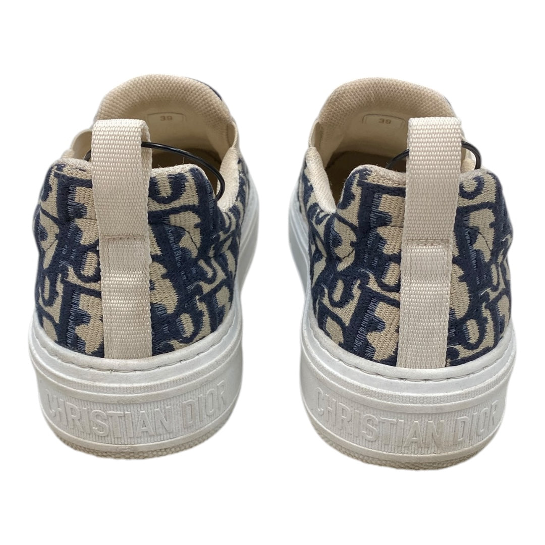 Shoes Luxury Designer By Dior In Blue & White, Size:8.5