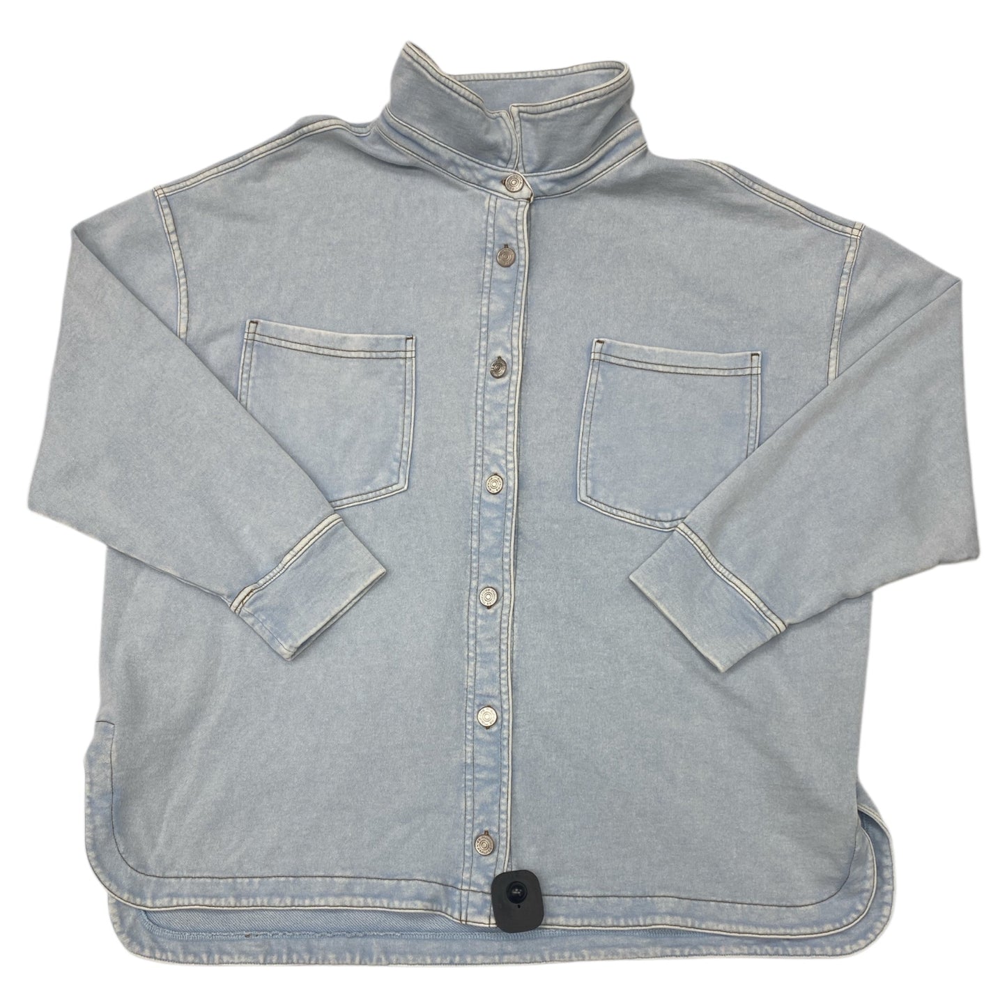 Jacket Shirt By Maurices In Blue, Size:Xxl