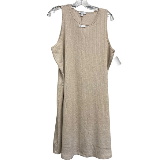 Dress Work By Nine West In Tan, Size:1X