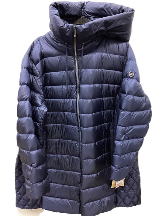 Coat Puffer & Quilted By Michael By Michael Kors In Navy, Size:3X