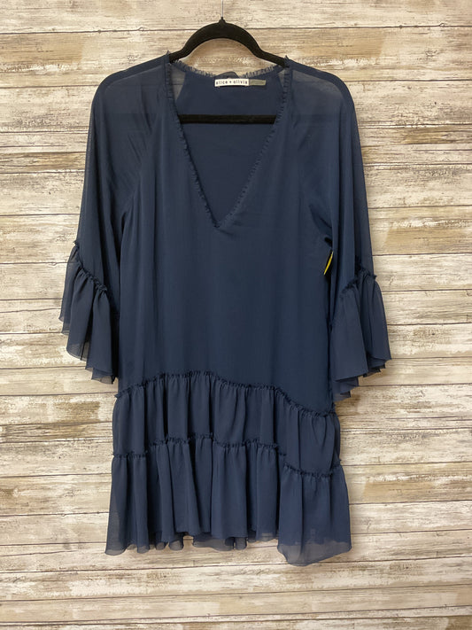 Dress Designer By Alice + Olivia In Navy, Size:M