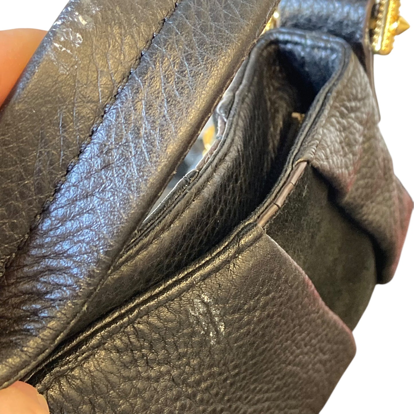 Handbag Leather By Aimee Kestenberg In Black, Size:Large