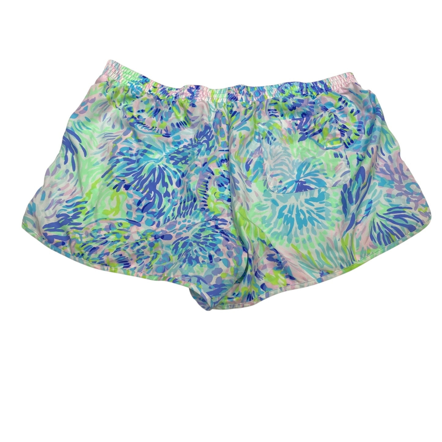 Shorts Designer By Lilly Pulitzer In Blue & Green, Size:Xl