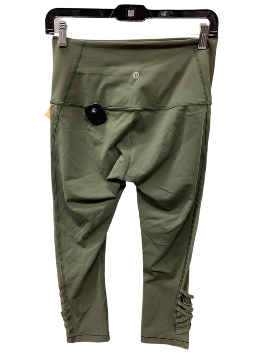 Athletic Leggings By Lululemon In Green, Size:8