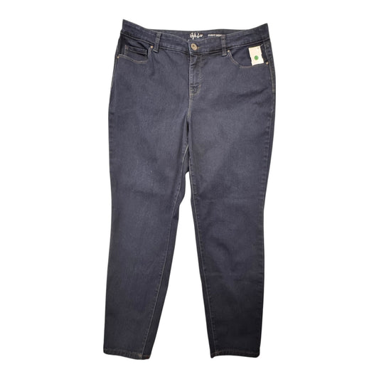 Jeans Skinny By Style And Company In Blue Denim, Size:12P