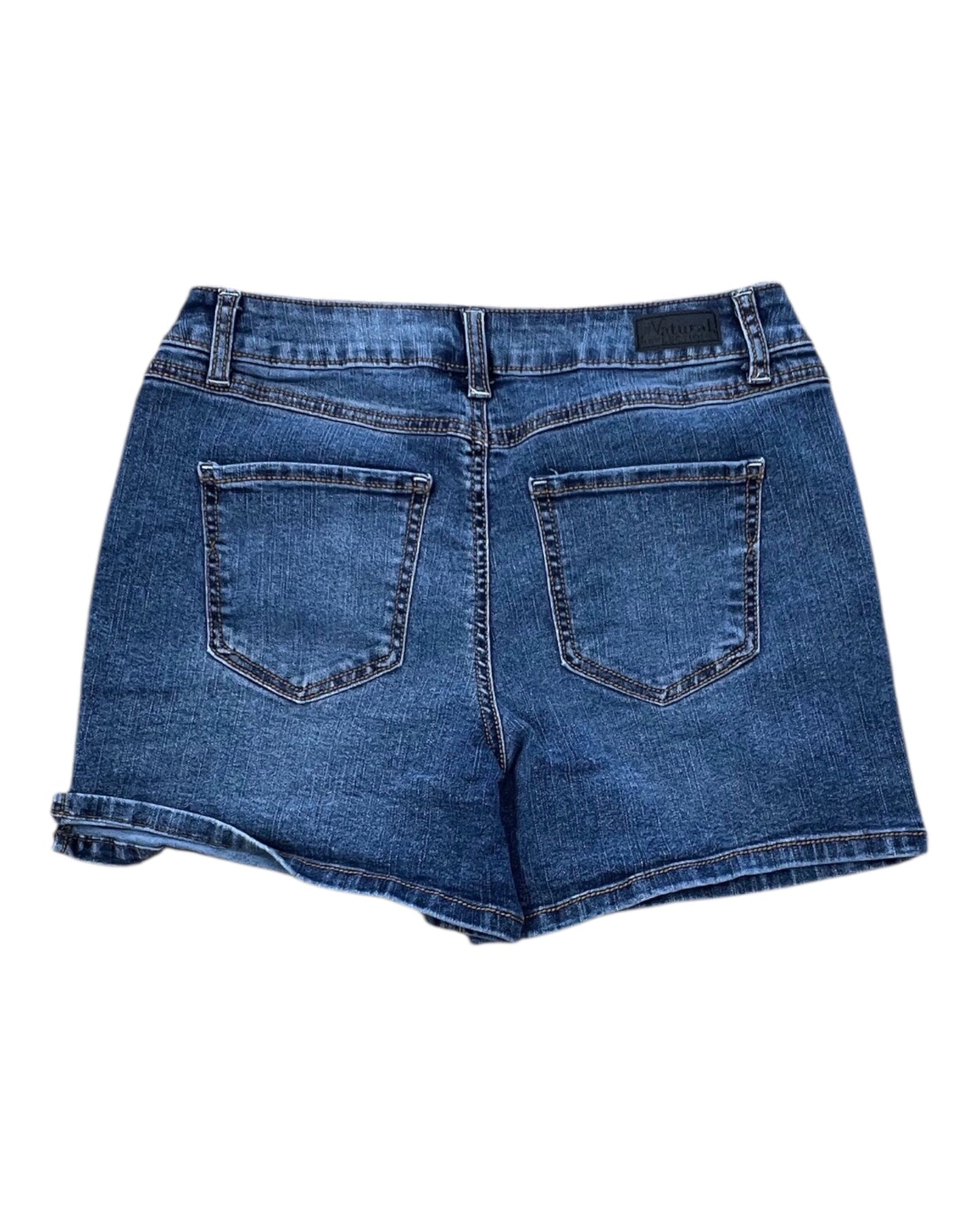 Shorts By Natural Reflections In Blue Denim, Size:6