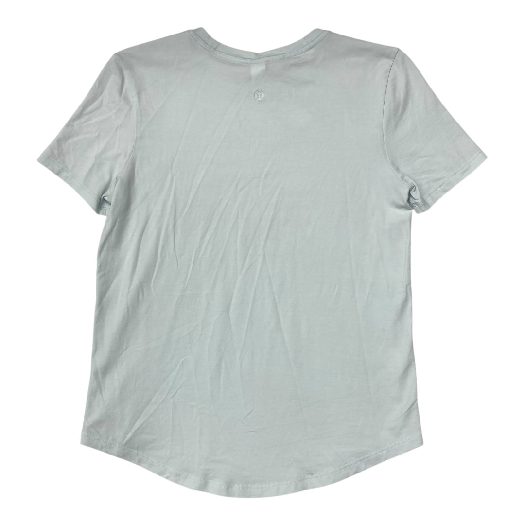 Athletic Top Ss By Lululemon In Blue, Size:2