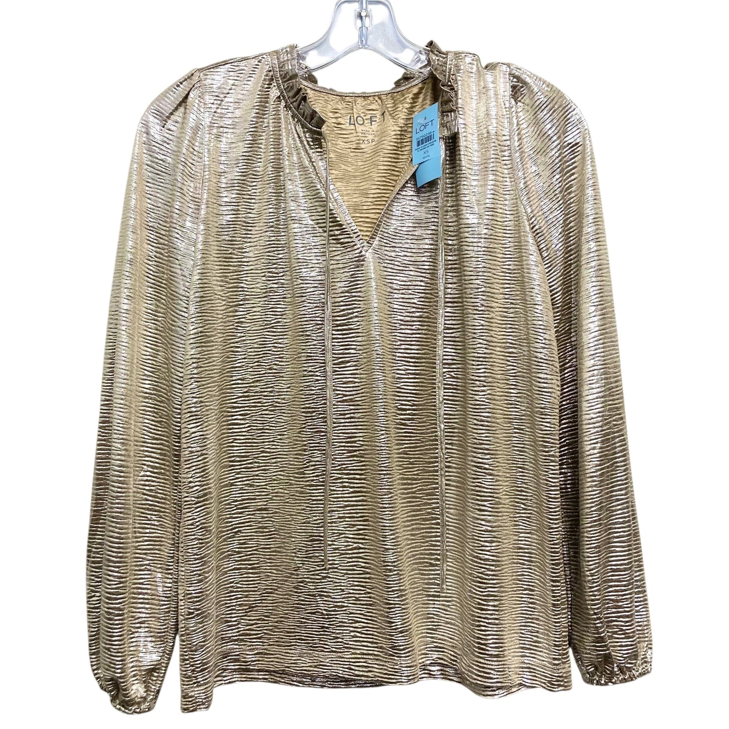 Top Ls By Loft In Gold, Size:Xsp