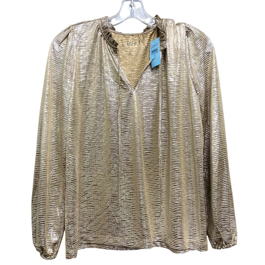 Top Ls By Loft In Gold, Size:Xsp