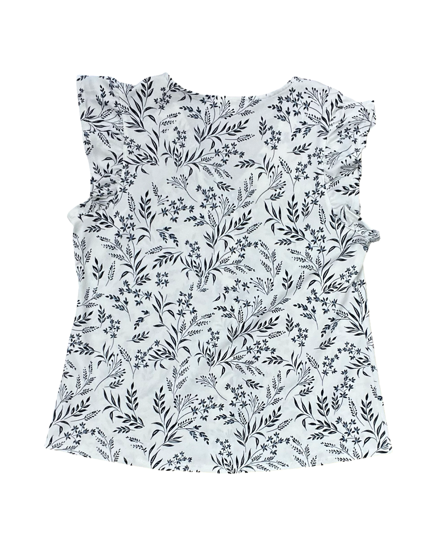 Top Sleeveless By Perseption Concept In Blue & White, Size:L