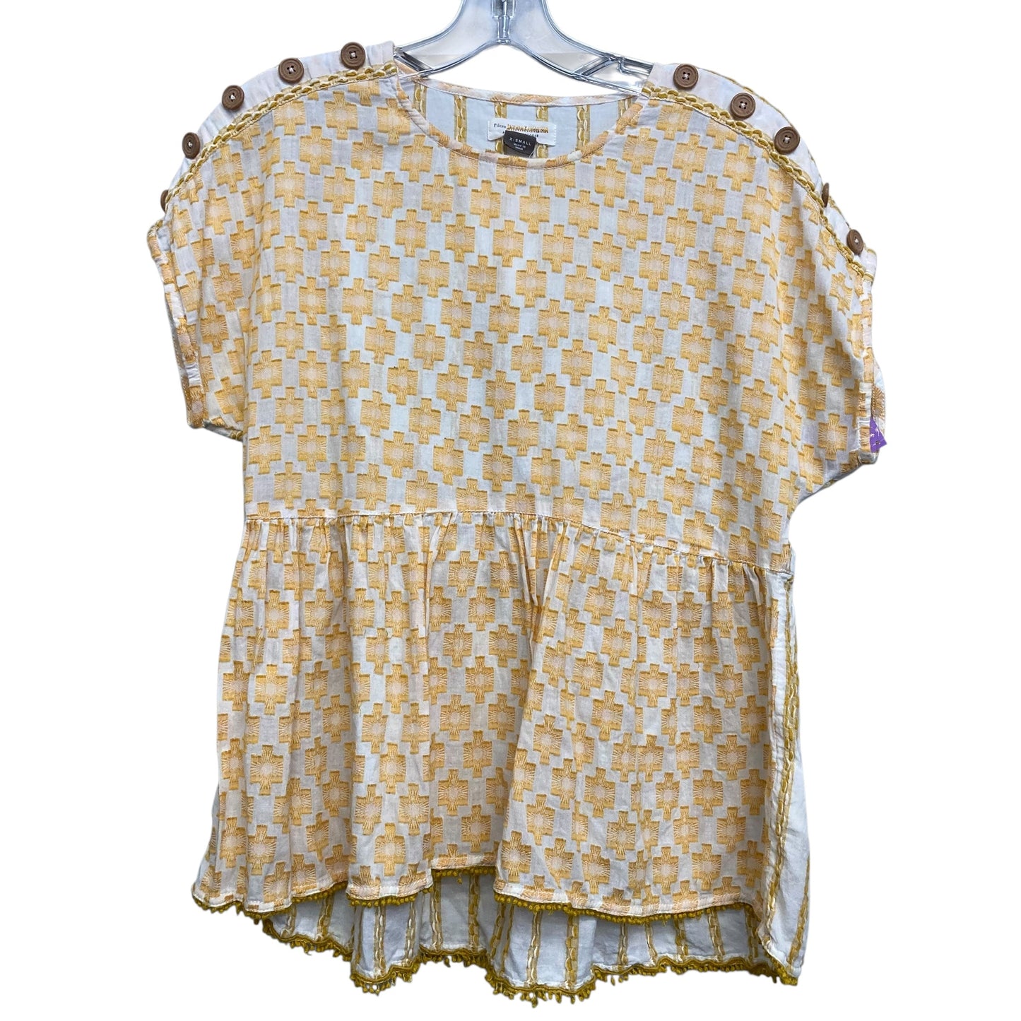 Top Sleeveless By Pilcro In Yellow, Size:Xs