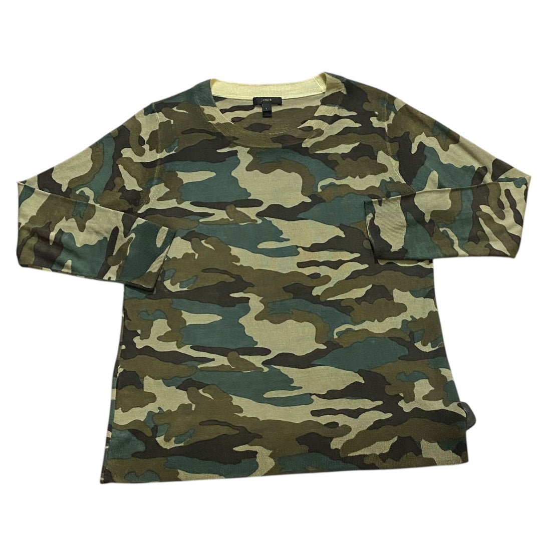 Sweater By J. Crew In Camouflage Print, Size:L