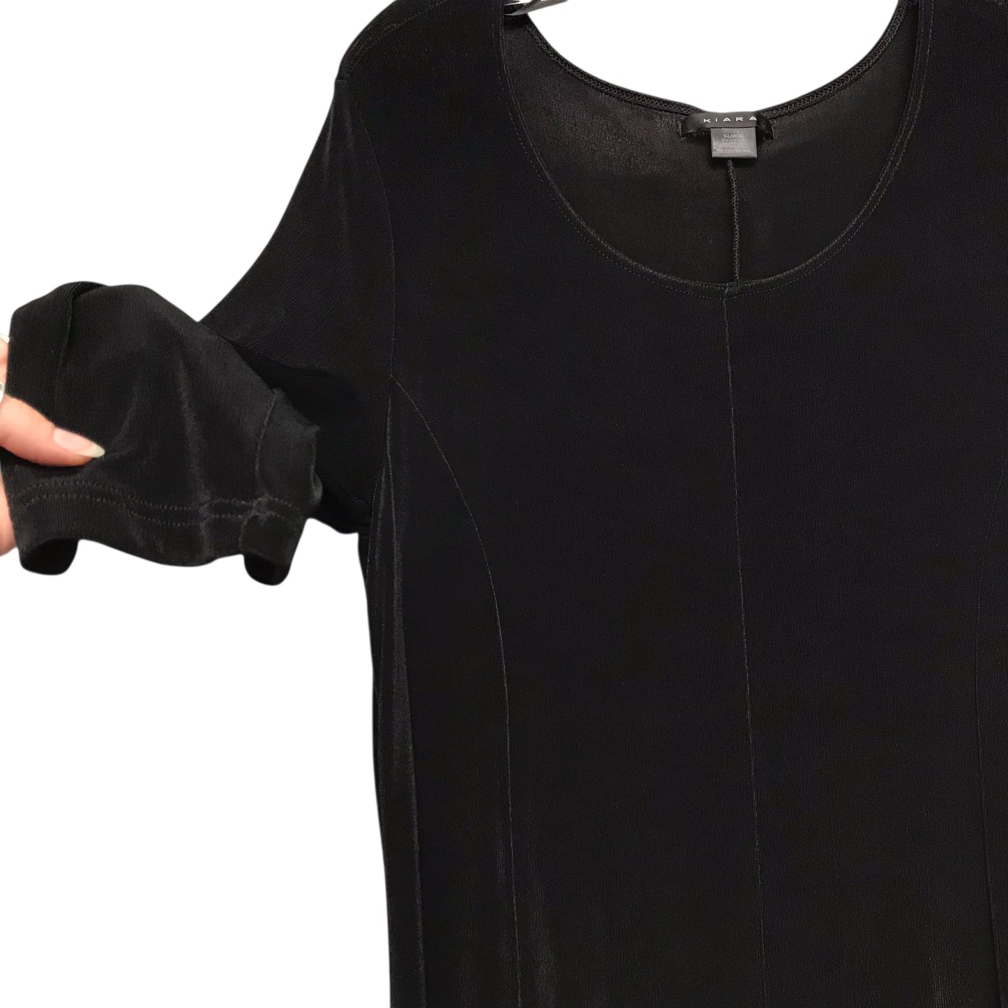 Dress Work By Kiara In Black, Size:Xl