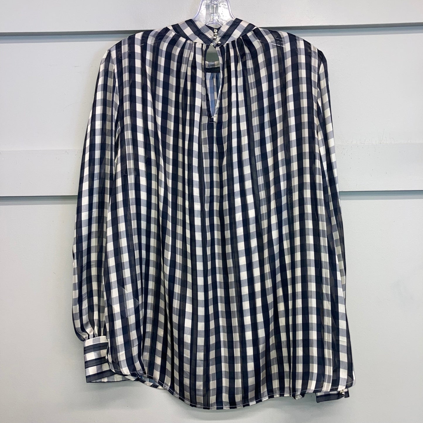 Top Ls By H&M In Plaid Pattern, Size:L