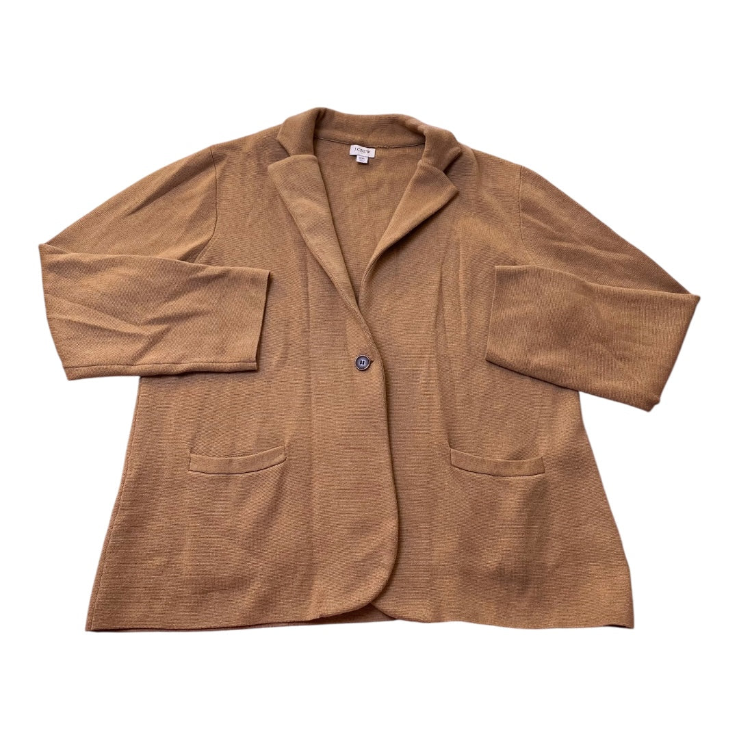 Sweater Cardigan By J. Crew In Tan, Size:Xxl