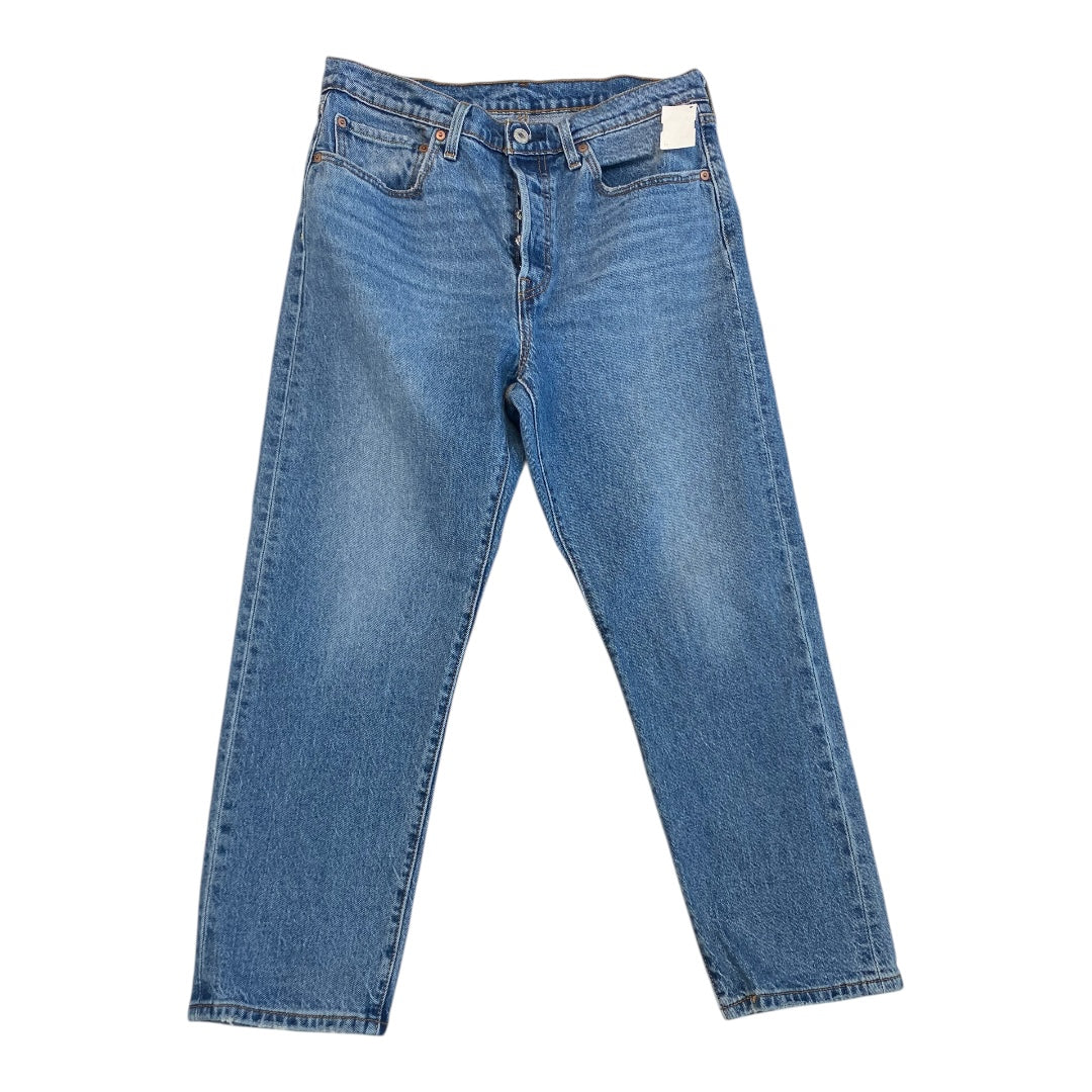 Jeans Boyfriend By Levis In Blue Denim, Size:12
