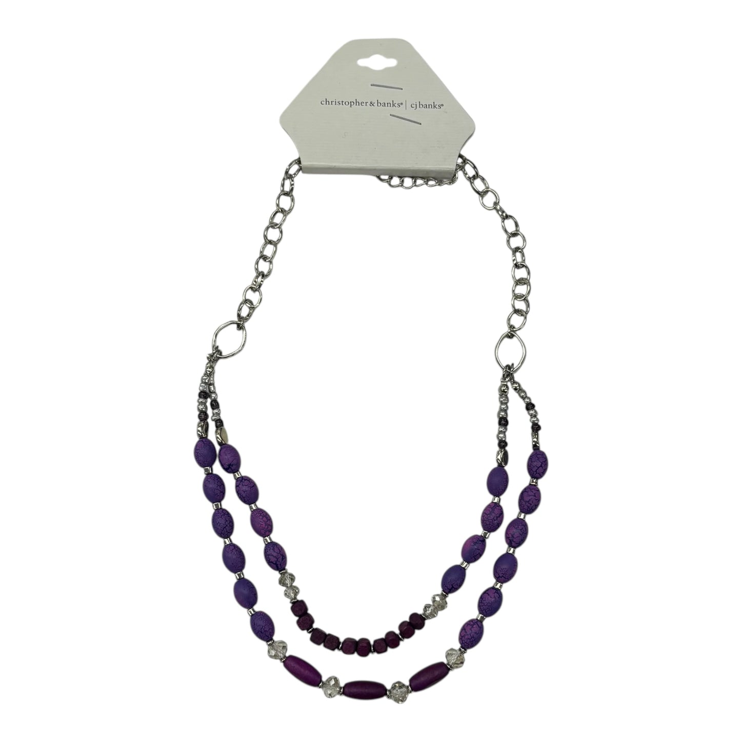 NECKLACE LAYERED by CHRISTOPHER AND BANKS in PURPLE