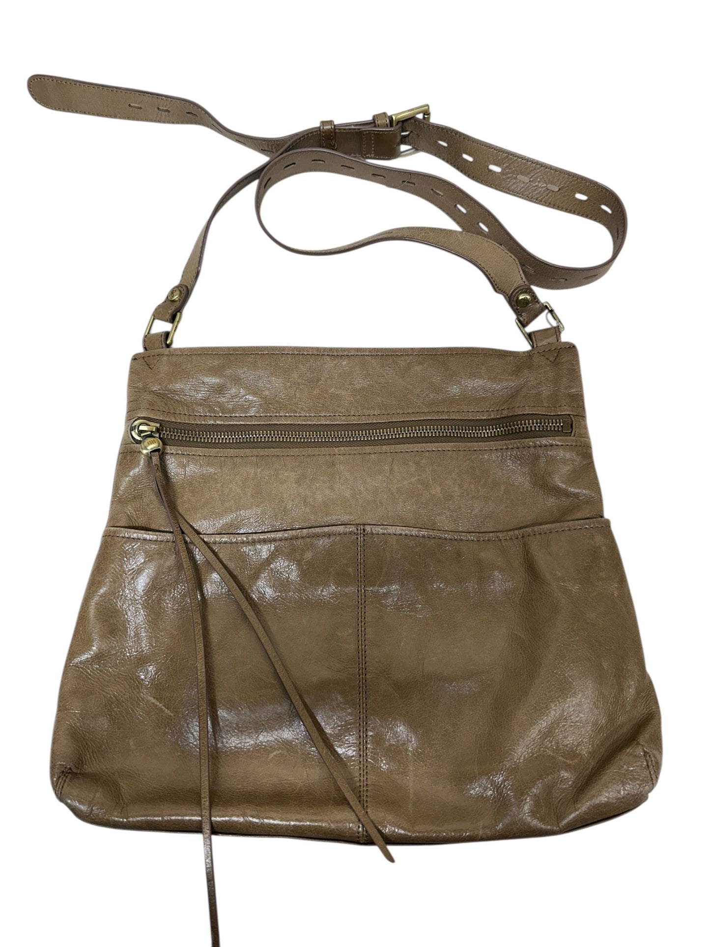 Handbag Leather By Hobo Intl In Tan, Size:Large