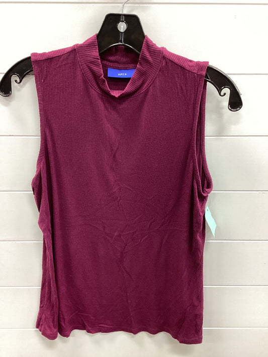 Top Sleeveless By Apt 9 In Purple, Size:S