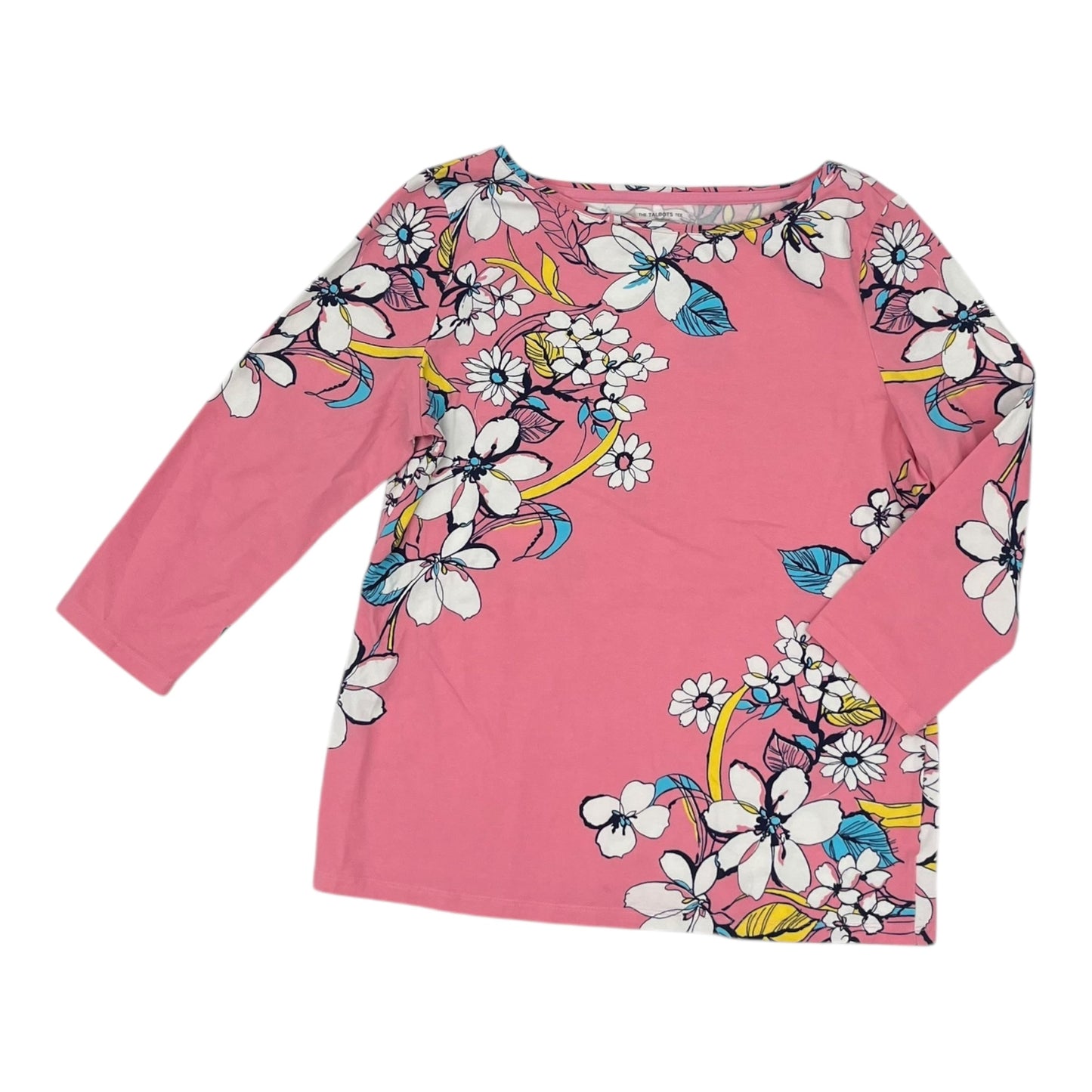 Top 3/4 Sleeve By Talbots In Pink, Size:Lp