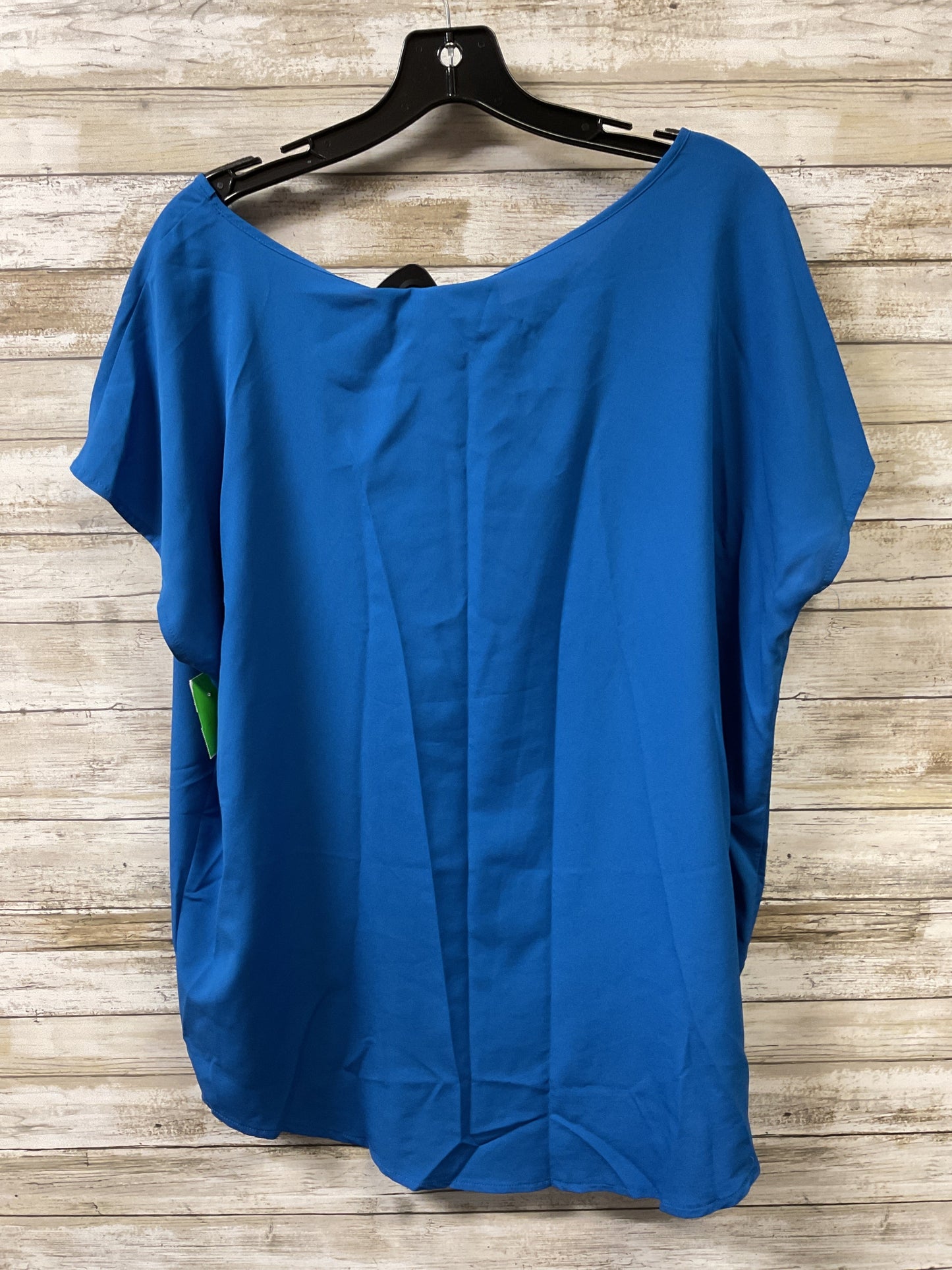 Top Sleeveless By Ava & Viv In Blue, Size:2X