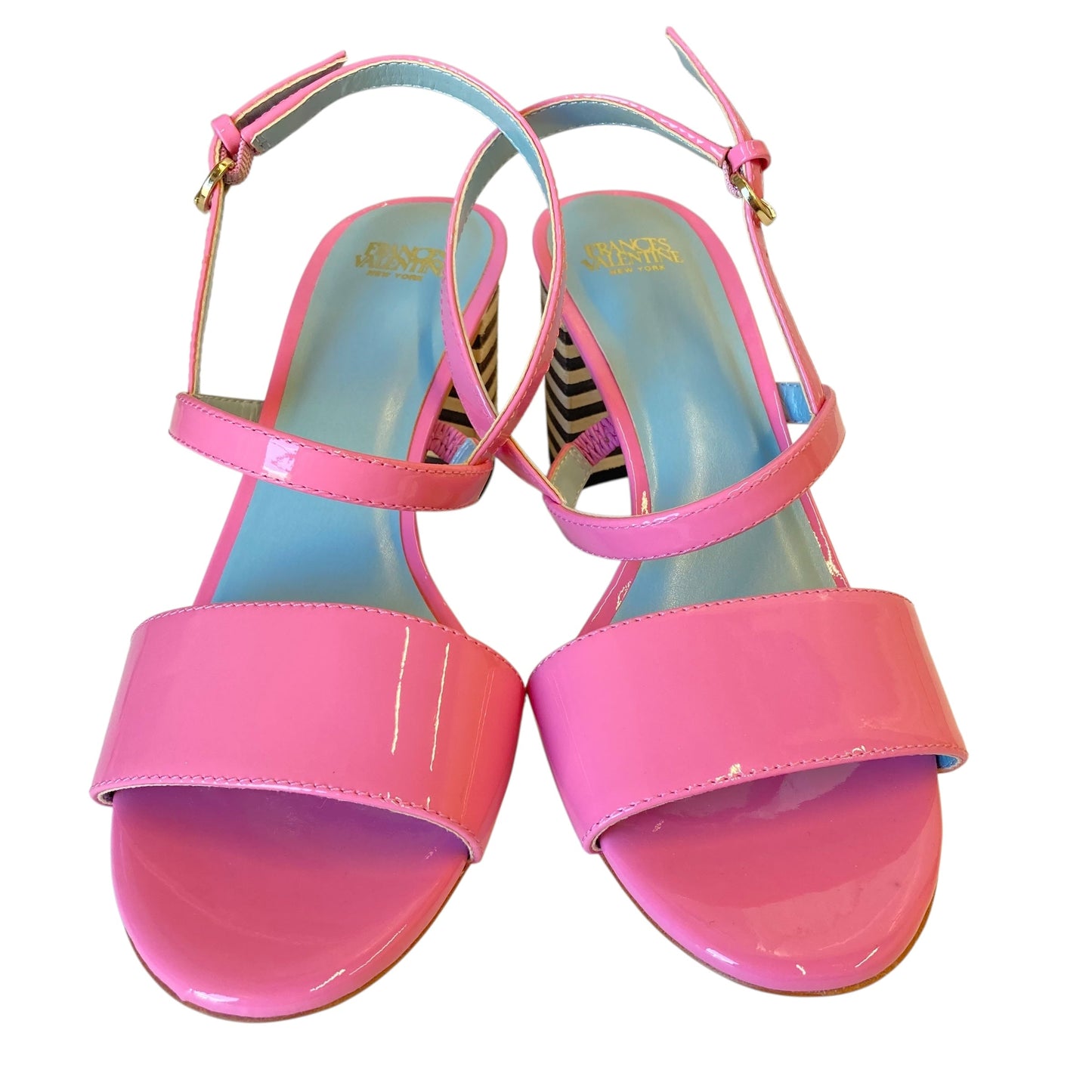 Sandals Heels Block By Frances Valentine In Pink, Size:6