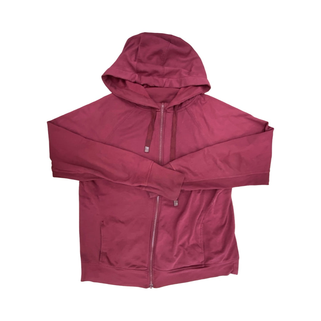 Athletic Jacket By Danskin In Red, Size:Xl