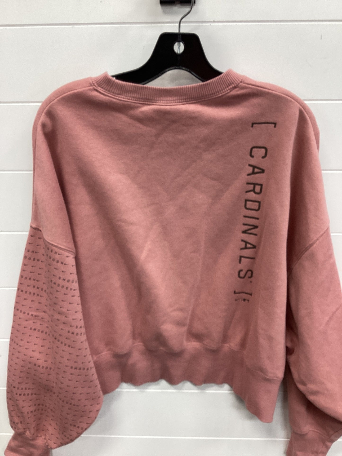 Athletic Sweatshirt Crewneck By Nike Apparel In Pink, Size:M