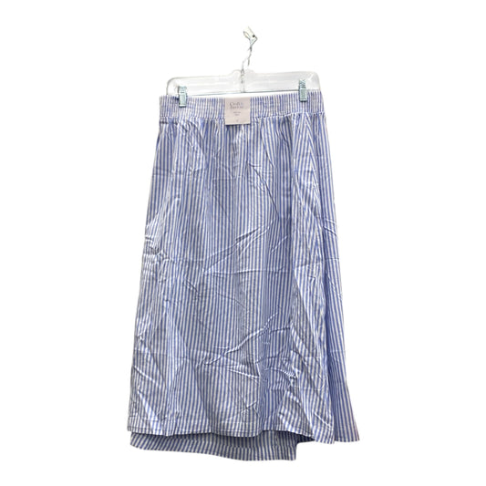 Skirt Mini & Short By Croft And Barrow In Blue & White, Size:16 xl