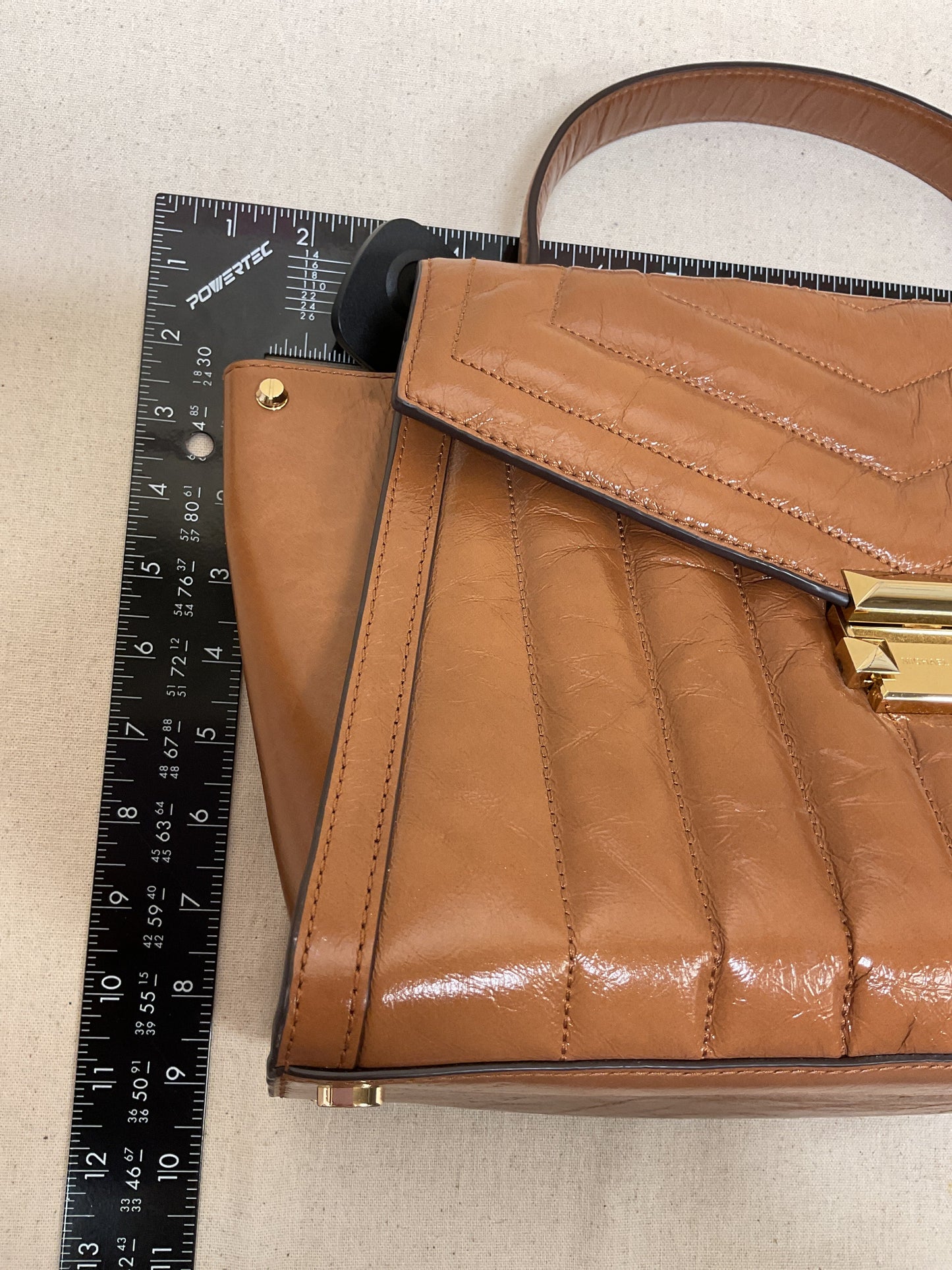 Handbag Designer By Michael Kors In Brown, Size:Medium