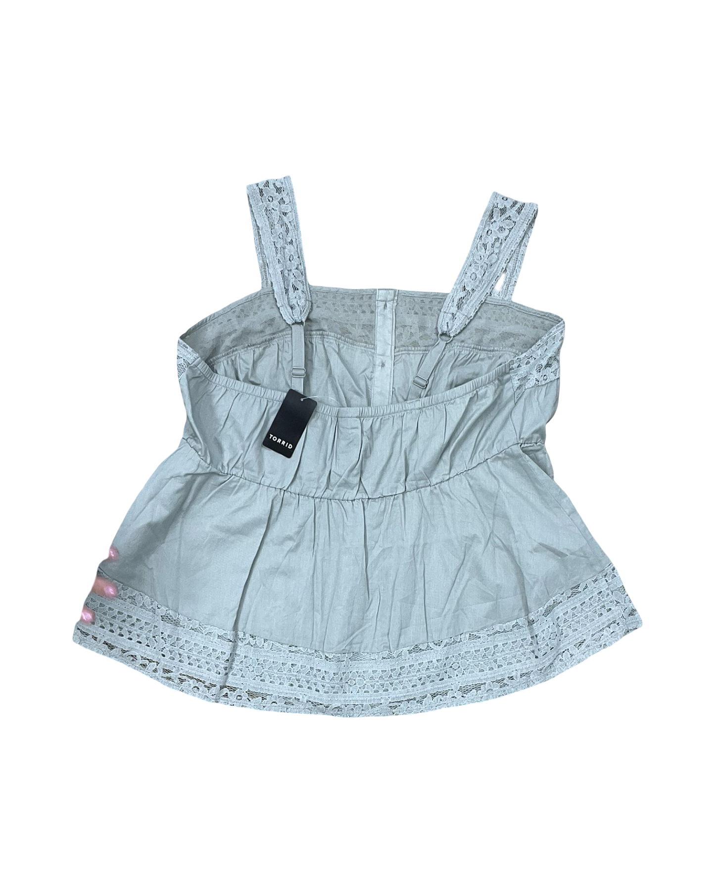 Top Sleeveless By Torrid In Grey, Size:1X