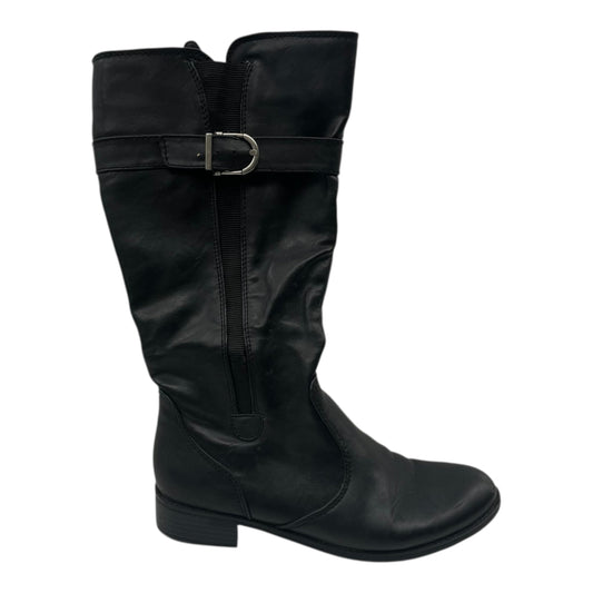 Boots Knee Flats By Life Stride In Black, Size:9