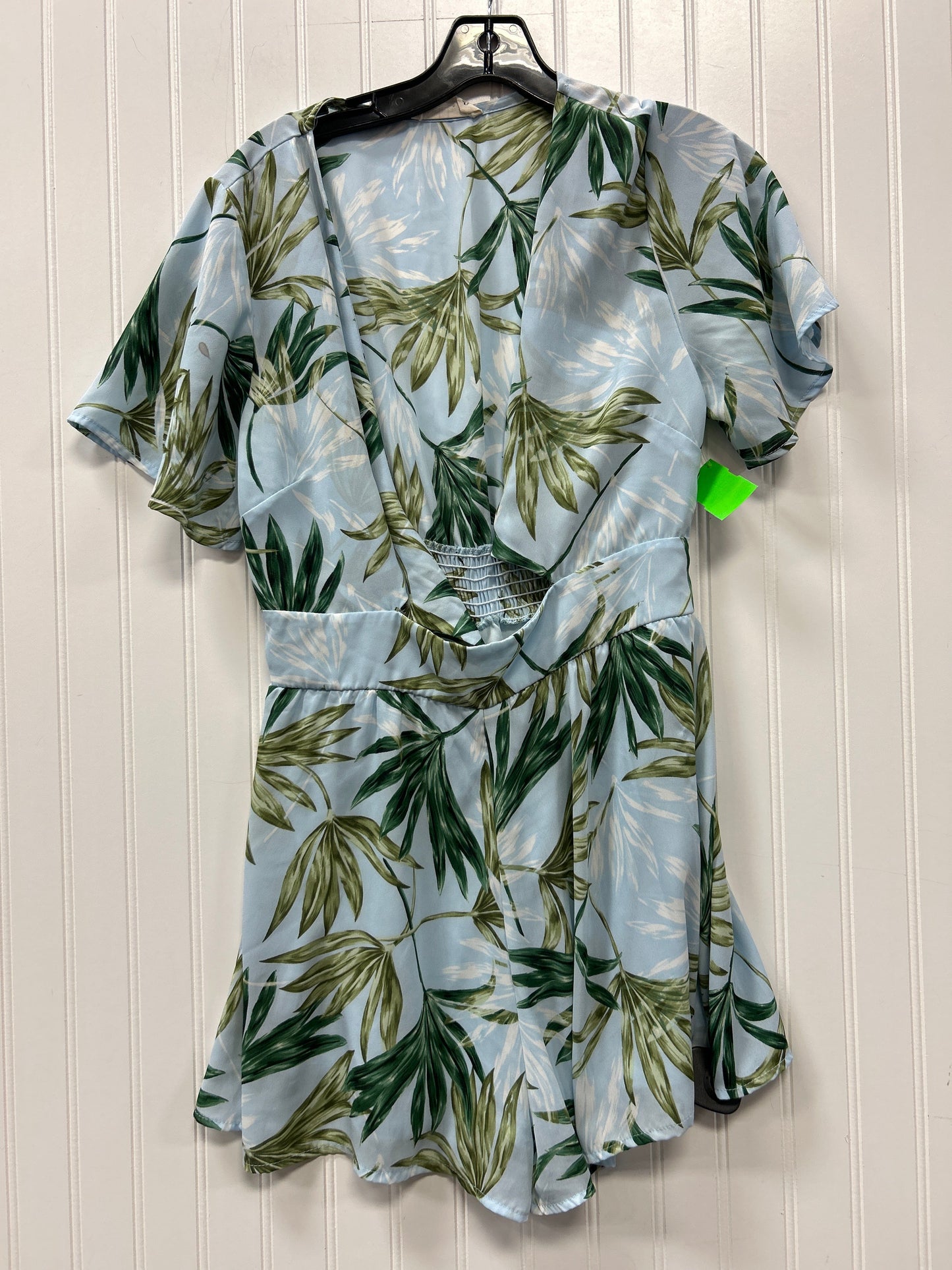 Romper By Peach Love Cream California In Blue, Size:M