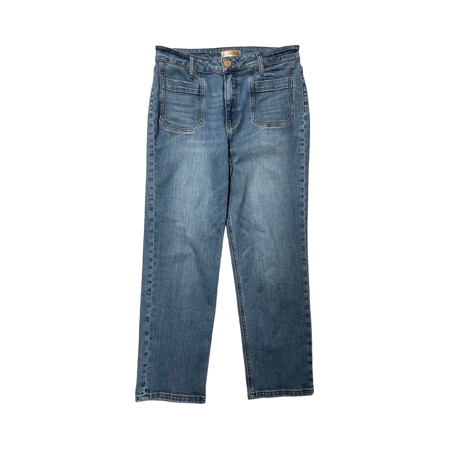 Jeans Cropped By Kut In Blue Denim, Size:8