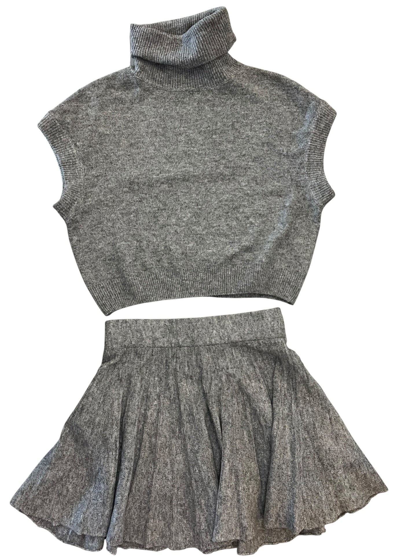 Skirt Set 2Pc By Double Zero In Grey, Size:S