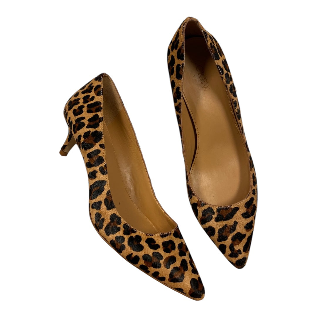 Shoes Heels Kitten By J. Crew In Animal Print, Size:8.5