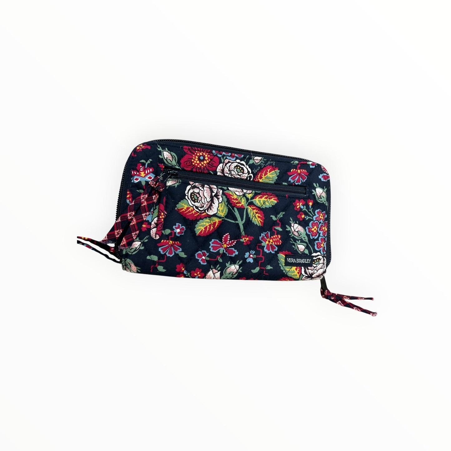 Wallet By Vera Bradley In Black & Red, Size:Medium