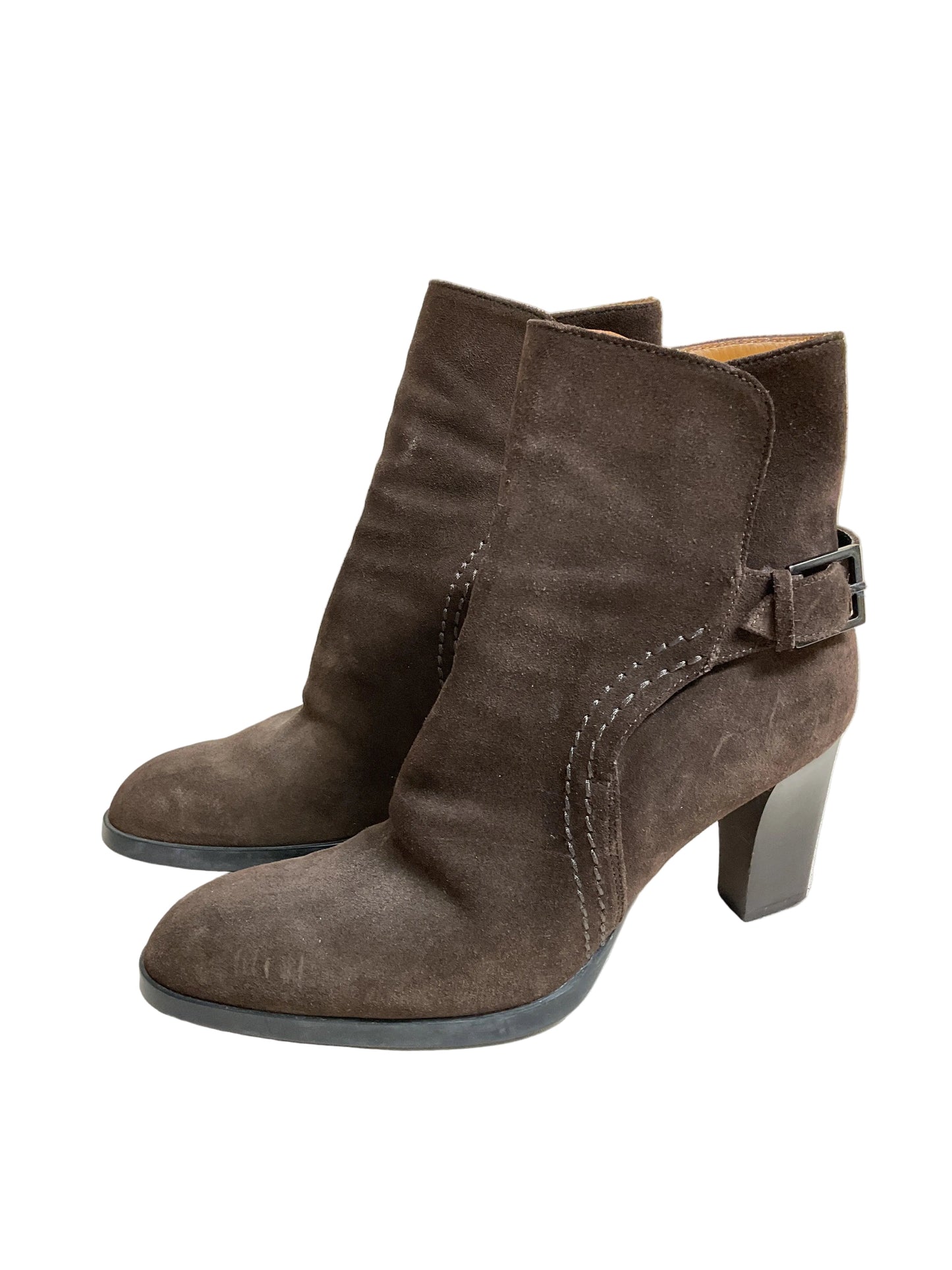 Boots Luxury Designer By Tods In Brown, Size:9