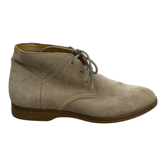 Boots Ankle Flats By Franco Sarto In Tan, Size:7.5