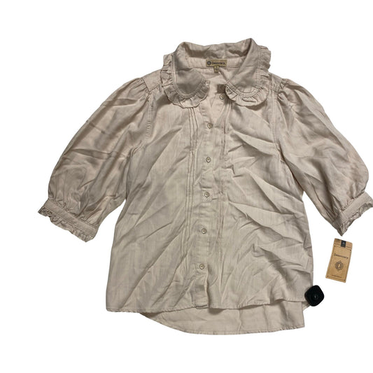 Top 3/4 Sleeve By Democracy In Tan, Size:S