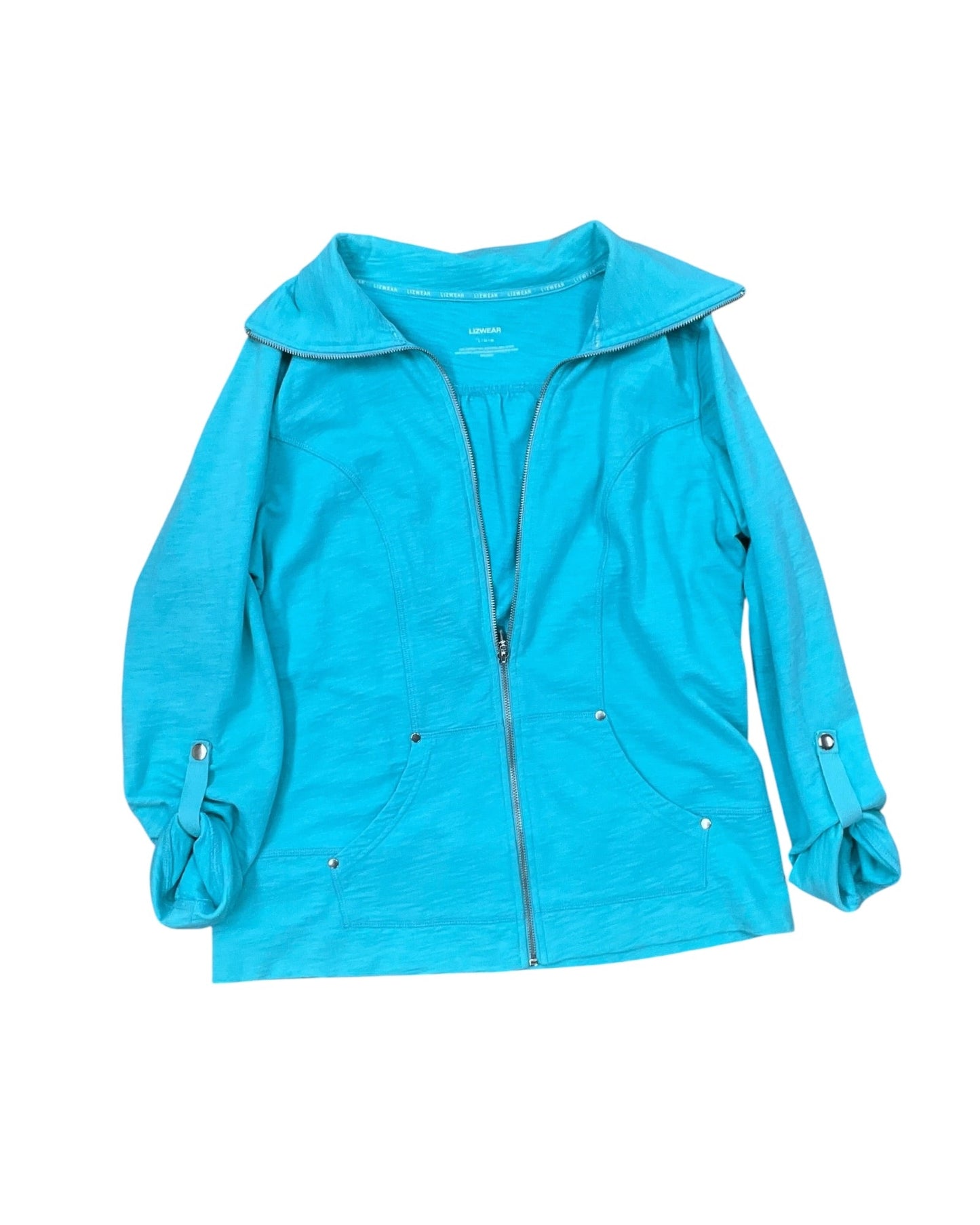 Jacket Other By Liz Wear In Aqua, Size:L