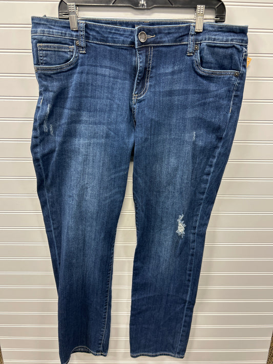 Jeans Boyfriend By Kut In Blue Denim, Size:14L