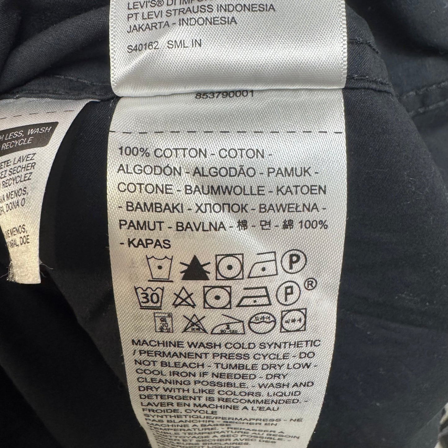 Coat By Levis In Black, Size: L