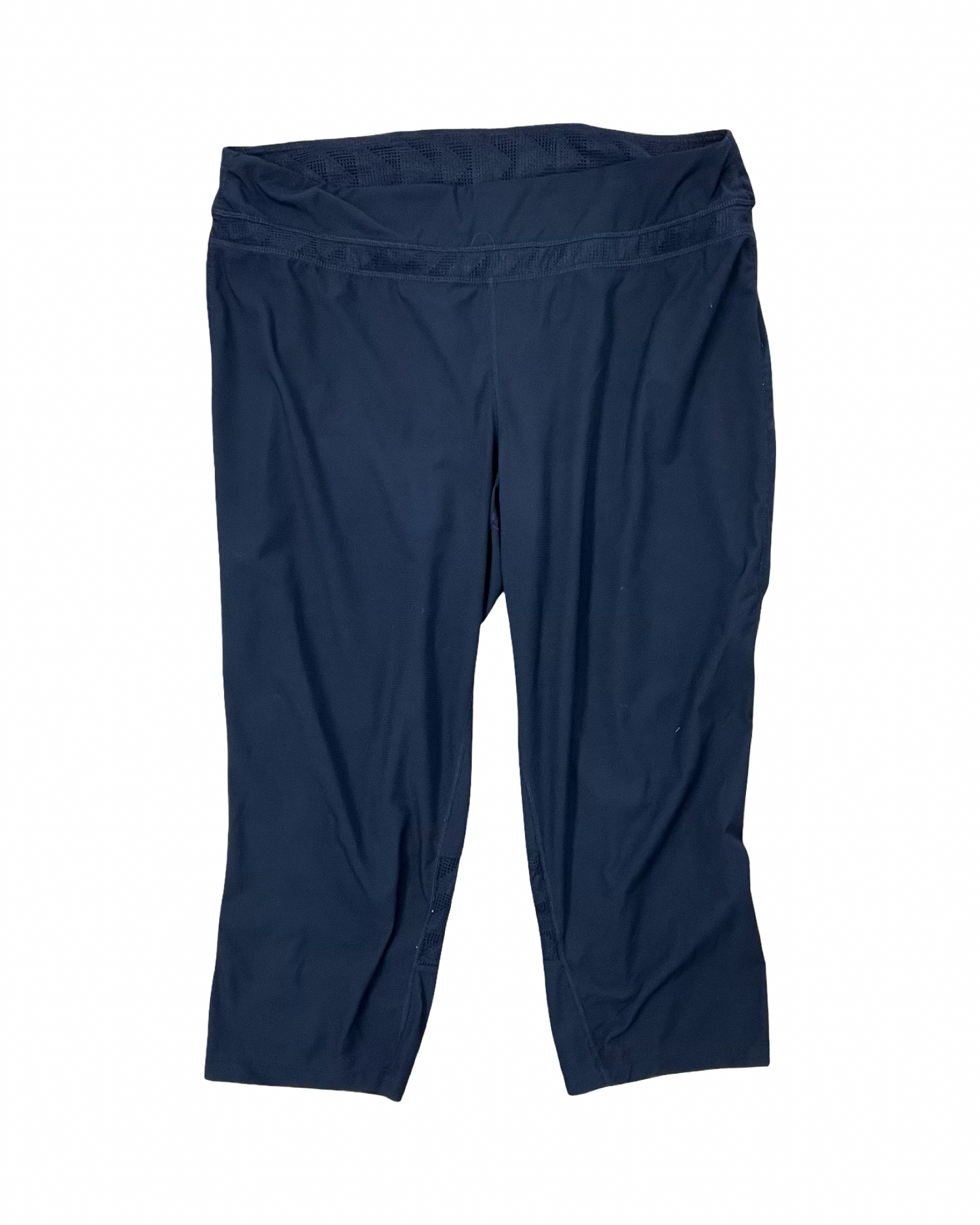 Athletic Leggings Capris By Tangerine In Black, Size:1X