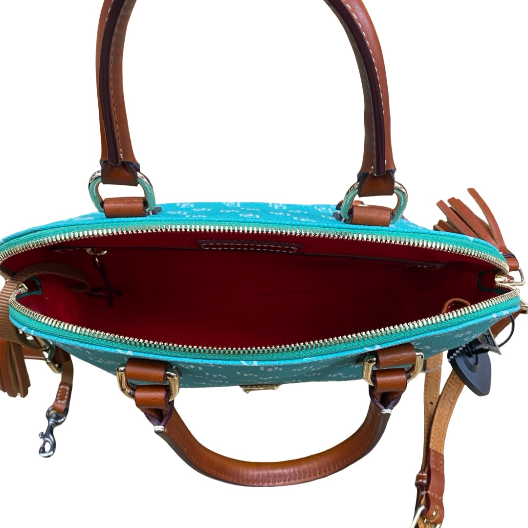 Handbag Designer By Dooney And Bourke In Green, Size:Medium