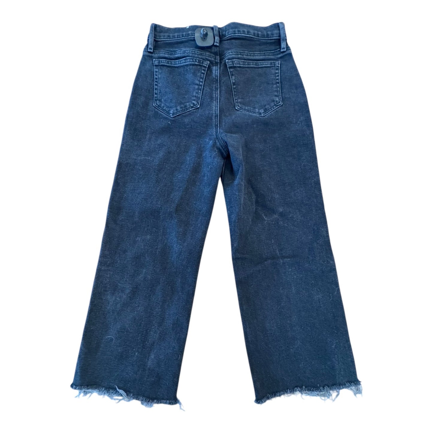 Jeans Wide Leg By Loft In Black Denim, Size:0