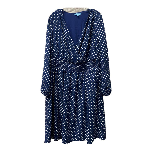 Dress Casual Short By Draper James Rsvp In Navy, Size:2X